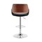 Armen Living Colby Adjustable Black Faux Leather and Chrome Finish Bar Stool LCCYBAWABL - alternate 10